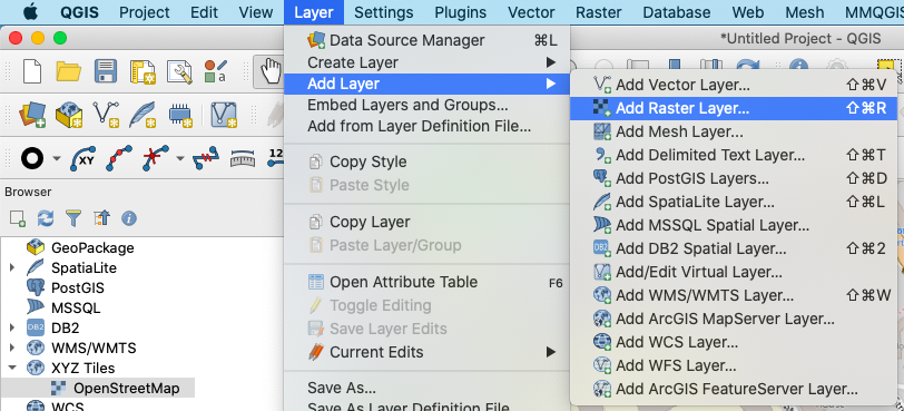 Adding a Raster Layer